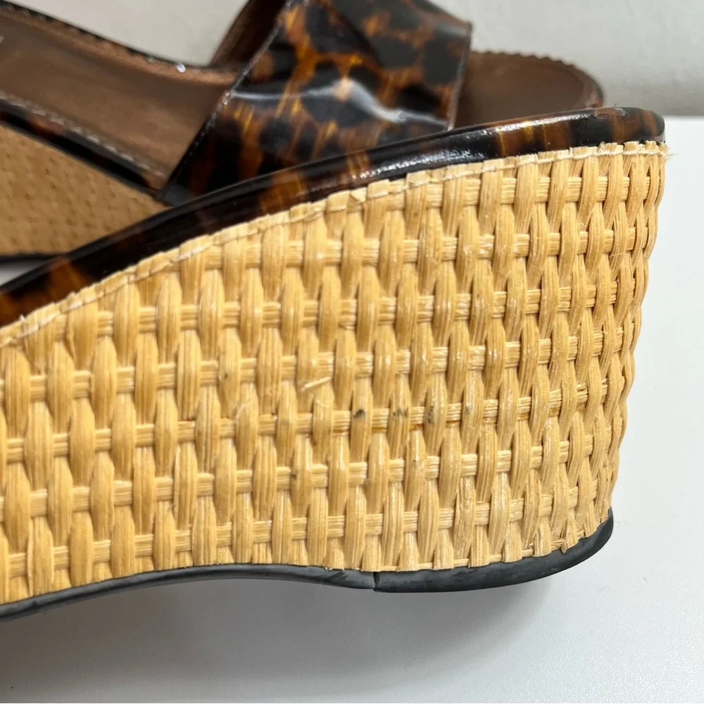 Via Spiga Leopard Print Platform Sandals Size 9.5_4